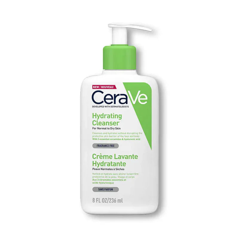 CeraVe Hydrating Facial Cleanser – gentle, non-foaming face wash with ceramides and hyaluronic acid for normal to dry skin – Alire Beauty