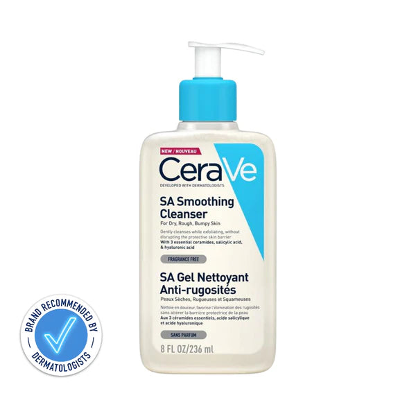 CeraVe Renewing SA Cleanser – exfoliating hydrating face wash with salicylic acid, ceramides, and hyaluronic acid – Alire Beauty