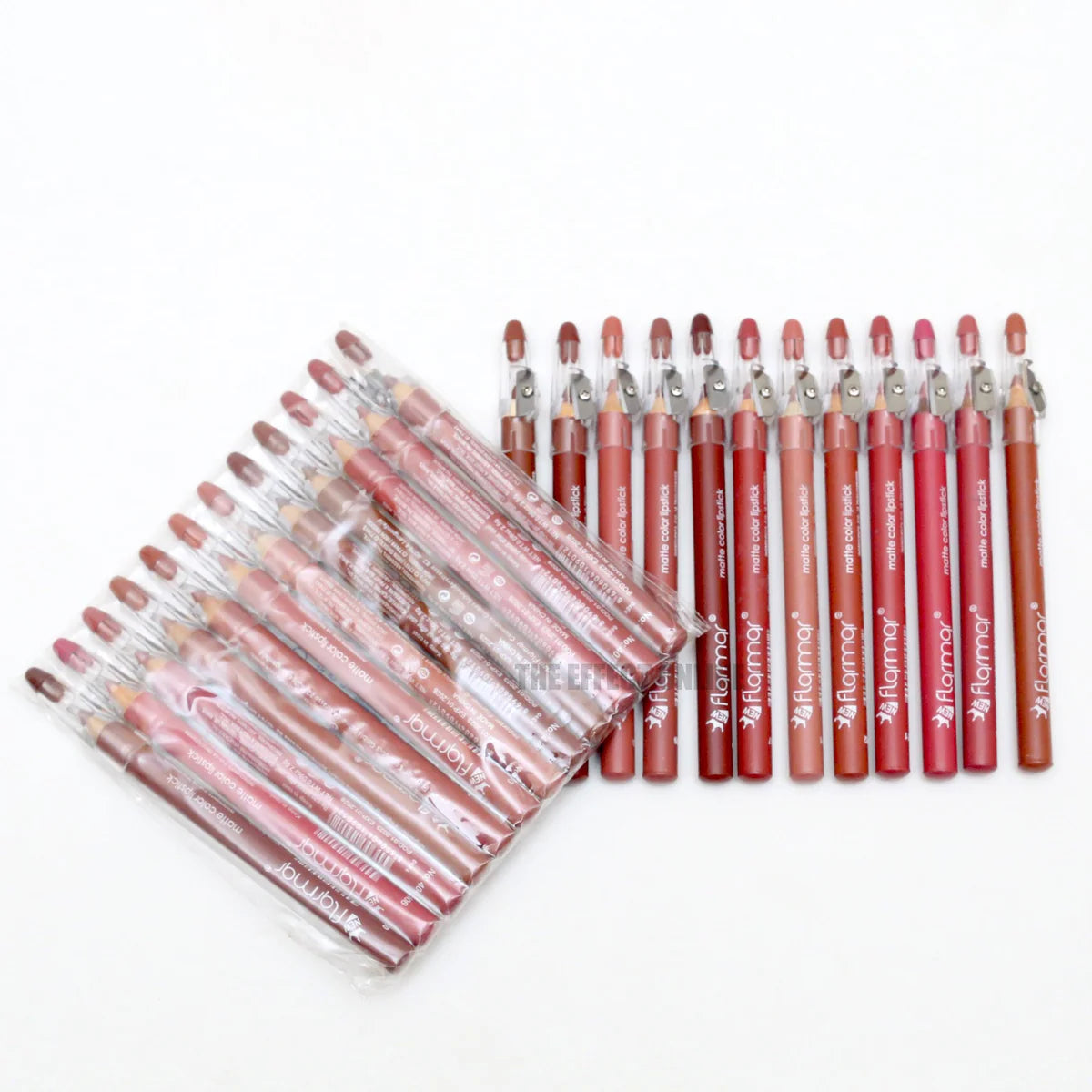 Flormar 12 Matte Lip Pencils - ALIRE BEAUTY